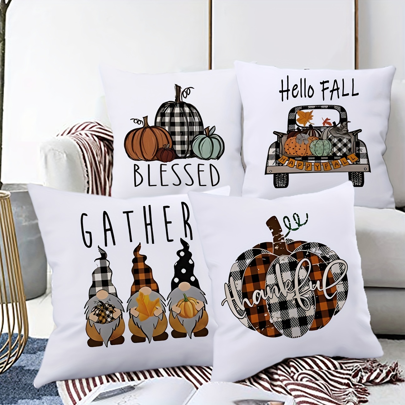 Fall Truck {Style 1} Pillow Cover.