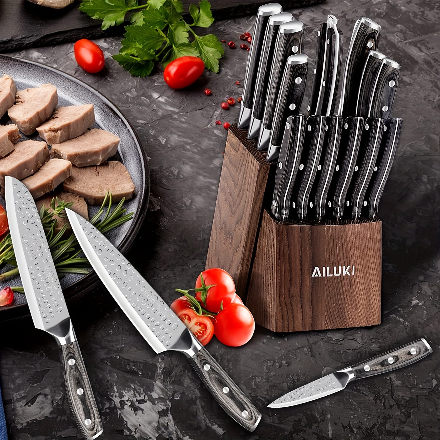 Professional Kitchen Chef Knife Set Stainless Steel Ultra Sharp