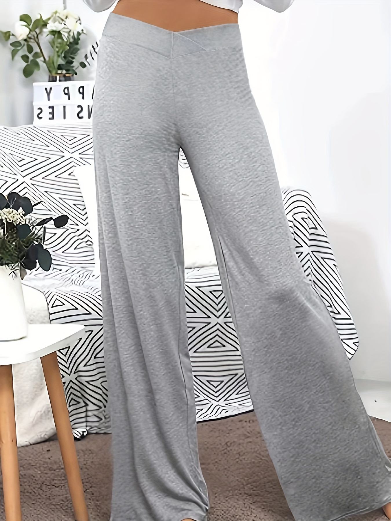 Relaxed High-Waisted Pants - Our Second Nature