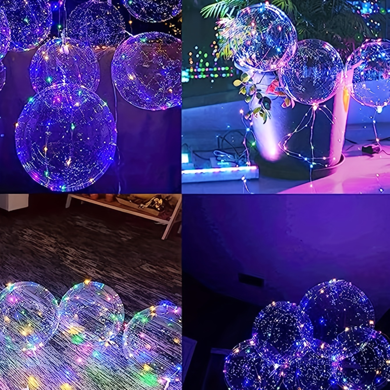 Paquete de 6 globos LED de color blanco cálido con baterías, globos de  fiesta, globos transparentes de 20 pulgadas, globos transparentes para  helio o aire, globos de boda -  México