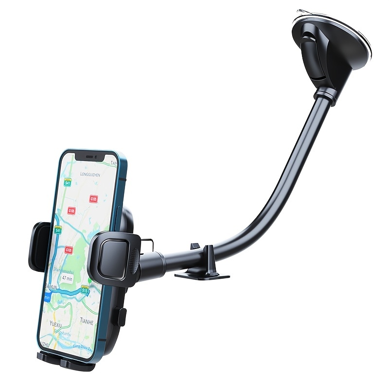 

Upgrade Your Car With The Long-arm Gooseneck Adjustable Car Phone Mount - Compatible With & Samsung!