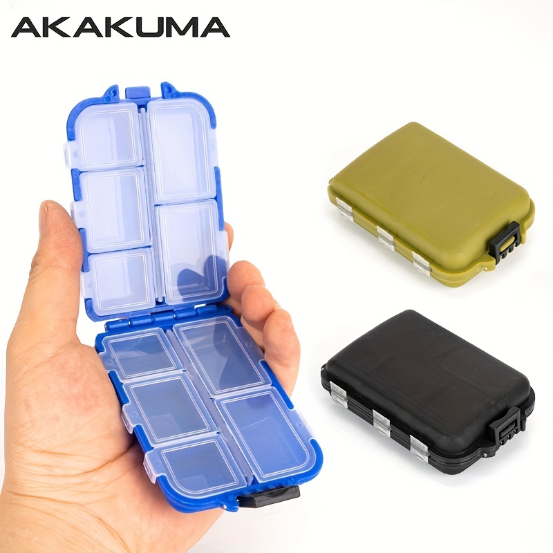 Waterproof Mini Fishing Tackle Box Removable Dividers Hooks - Temu
