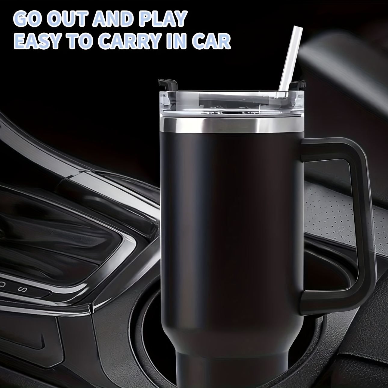 Vacuum Insulated Car Cup Keep Your Drinks Hot Or Cold For - Temu