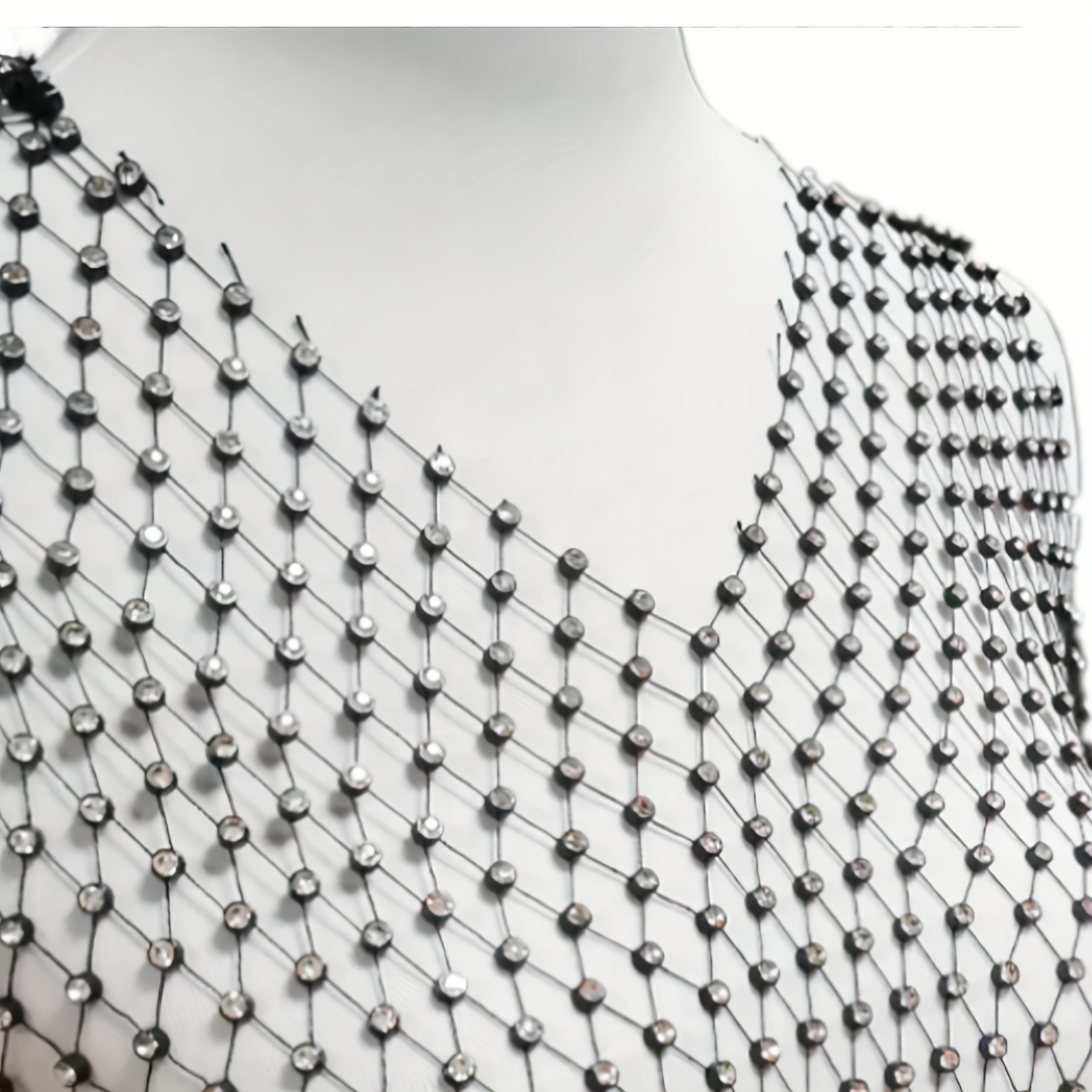 Good Quality Shiny Fishing Net Crystal Rhinestones Diamond Fabric Garment  Stones Strass Mesh Hollow Sewing Stretch Trimming