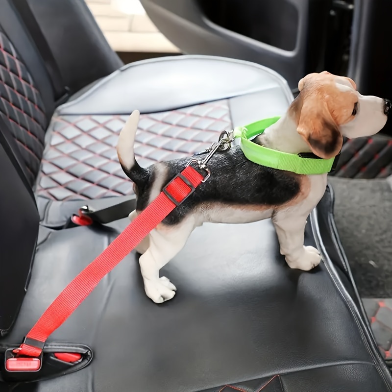 BWOGUE Cinturones de seguridad para perros y gatos, reposacabezas de coche,  correas de seguridad ajustables para cinturón de seguridad