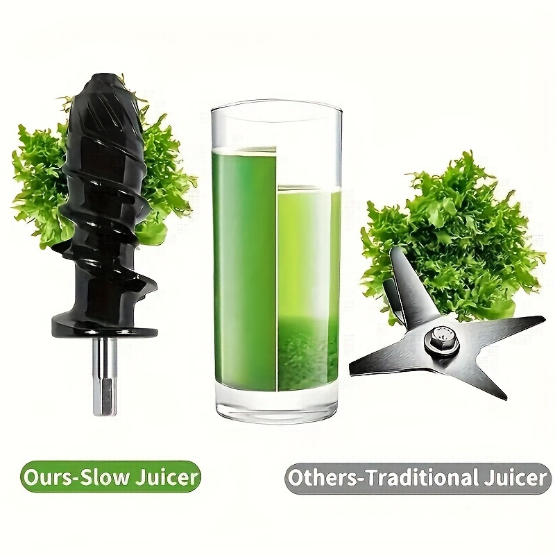 2023 Electric Fruit Vegetable Juicer Machine Mini Slow Juicer Screw Cold  Press Extractor Patented Filter-Free Modle-Portaable