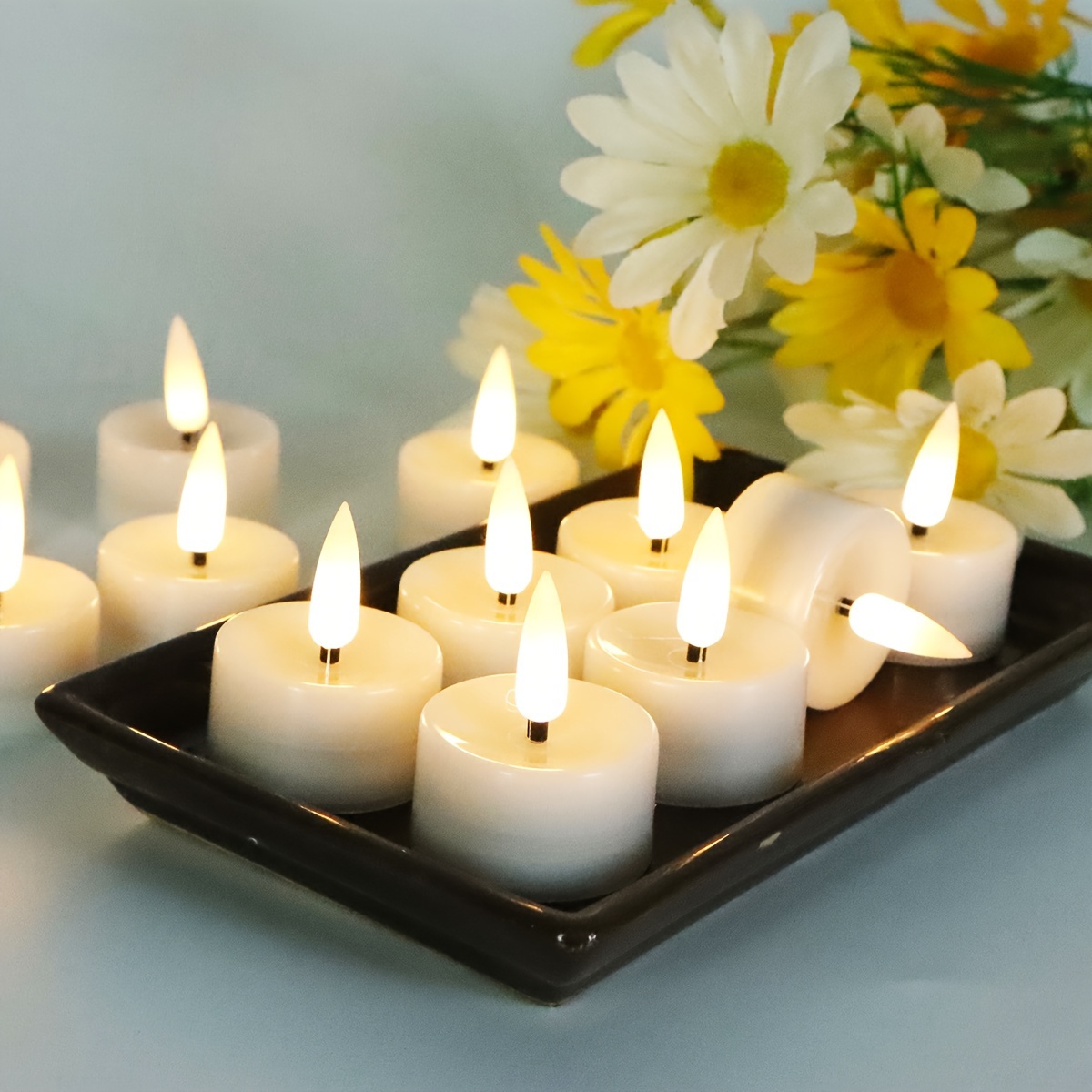 1 bougies votives sans flamme scintillantes fausse bougie - Temu Switzerland