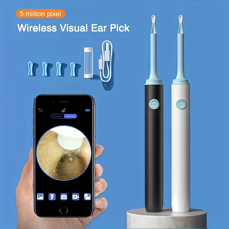 Ear Wax Remover Camera 1080P HD Endoscope Spoon Cleaning WiFi