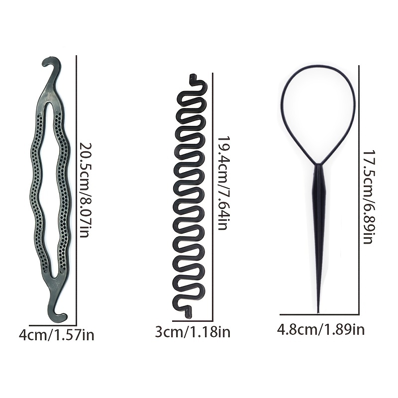 Hair Styling Accessories Kit Set Bun Maker Braid Tool DIY Hair Styles