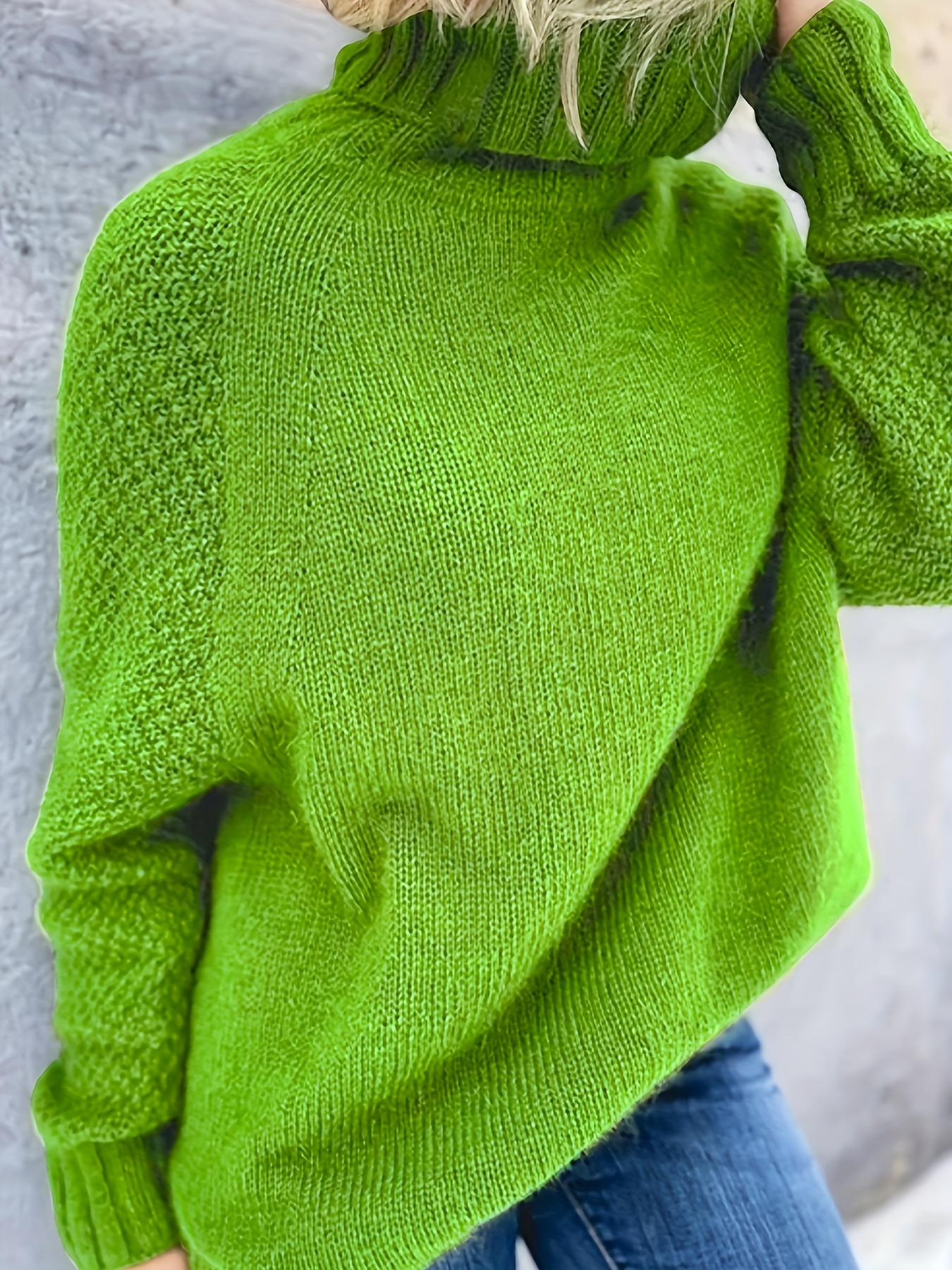 Applique Crew Neck Crochet Cover Casual Long Sleeve Sweater - Temu
