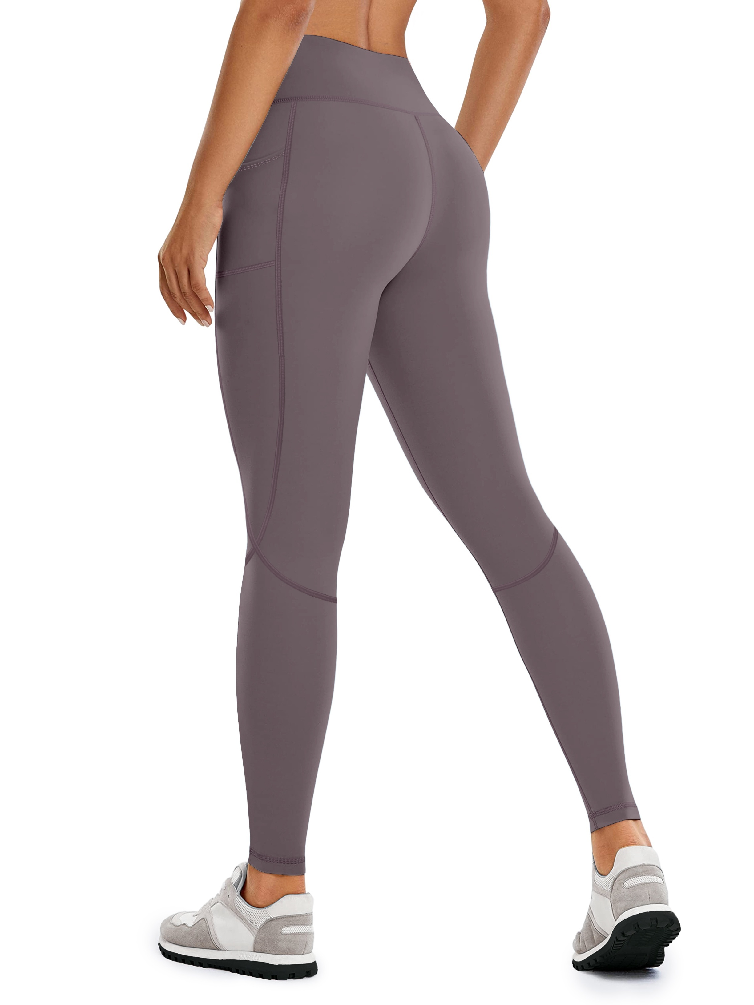 Solid Color High Waist Quick Drying Sports Leggings Butt - Temu