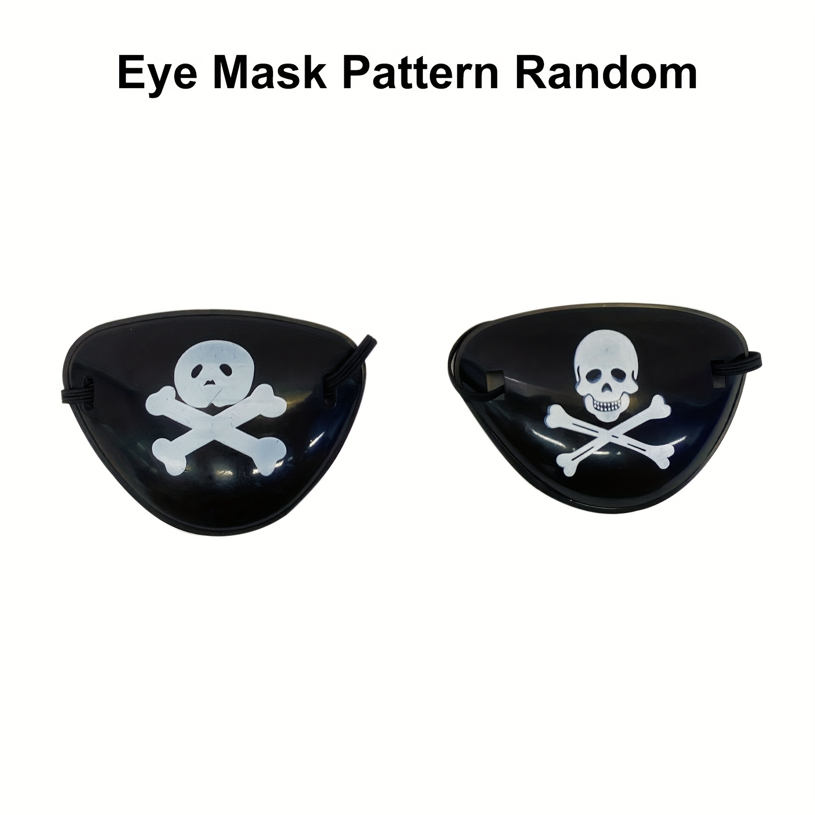 Pirate Wig Head Scarf Necklace Eye Patch Curly Anime Cosplay Wig