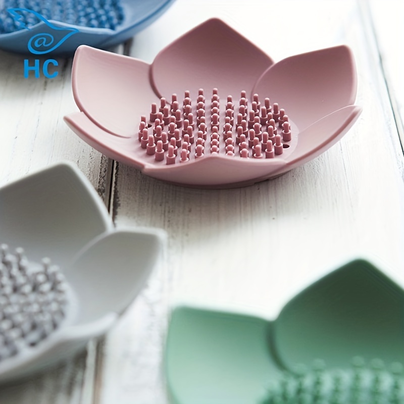 Lotus Flower Silicone Soap Rack for Bathroom