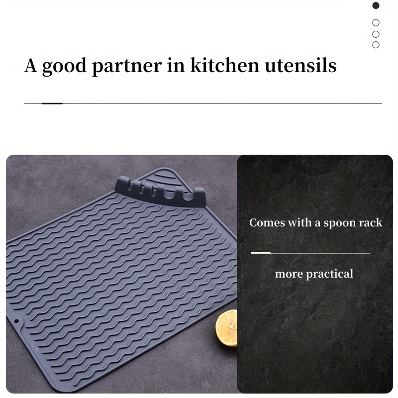 Large Silicone Drying Mat For Dishes & More