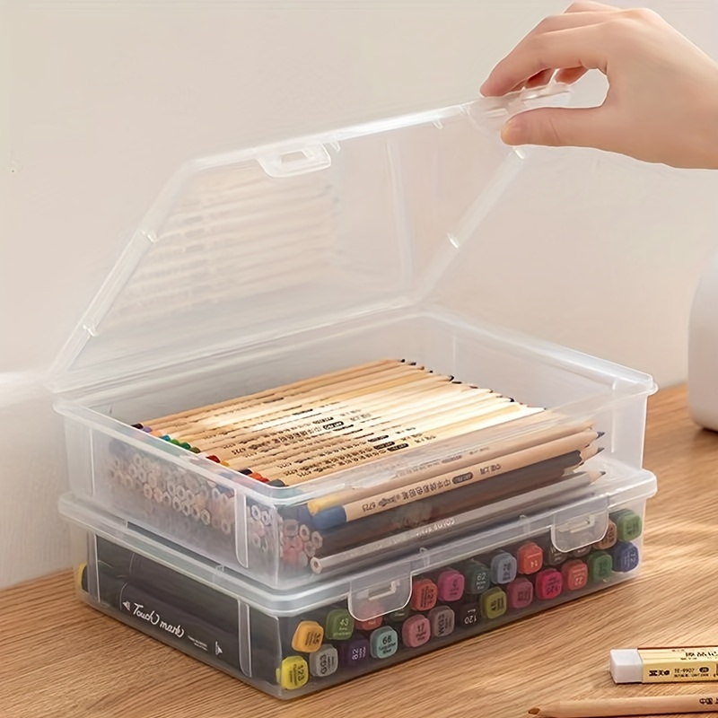 1pc Scrapbook Storage Box, Dustproof Accessory Storage Container