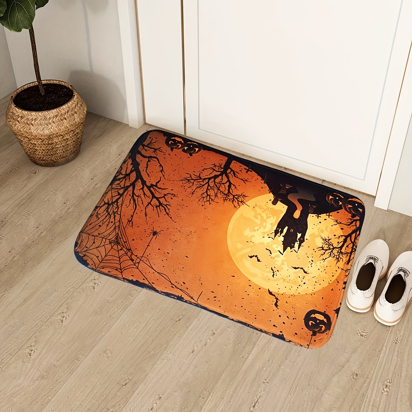 Halloween Decor Carpet Halloween Atmosphere Floor Mats - Temu