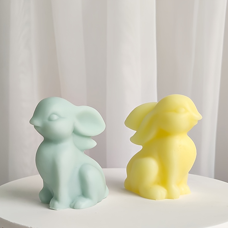 Standing Cute Rabbit Silicone Molds DIY Handmade Scented Candle