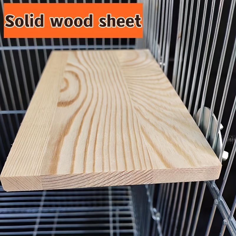 Durable Wood Perch Platform for Parrots