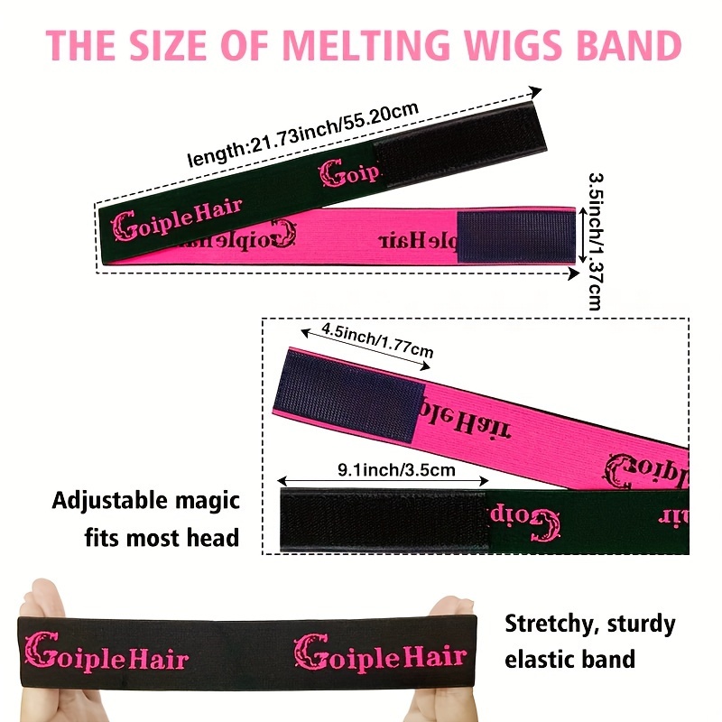 Wig Kit Hair Wax Stick For Edge Control Elastic Bands For - Temu