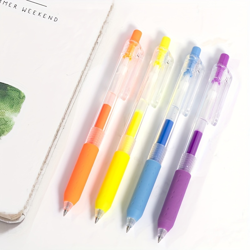 Aihao Retractable Gel Pens Medium Point Assorted Ink Color - Temu