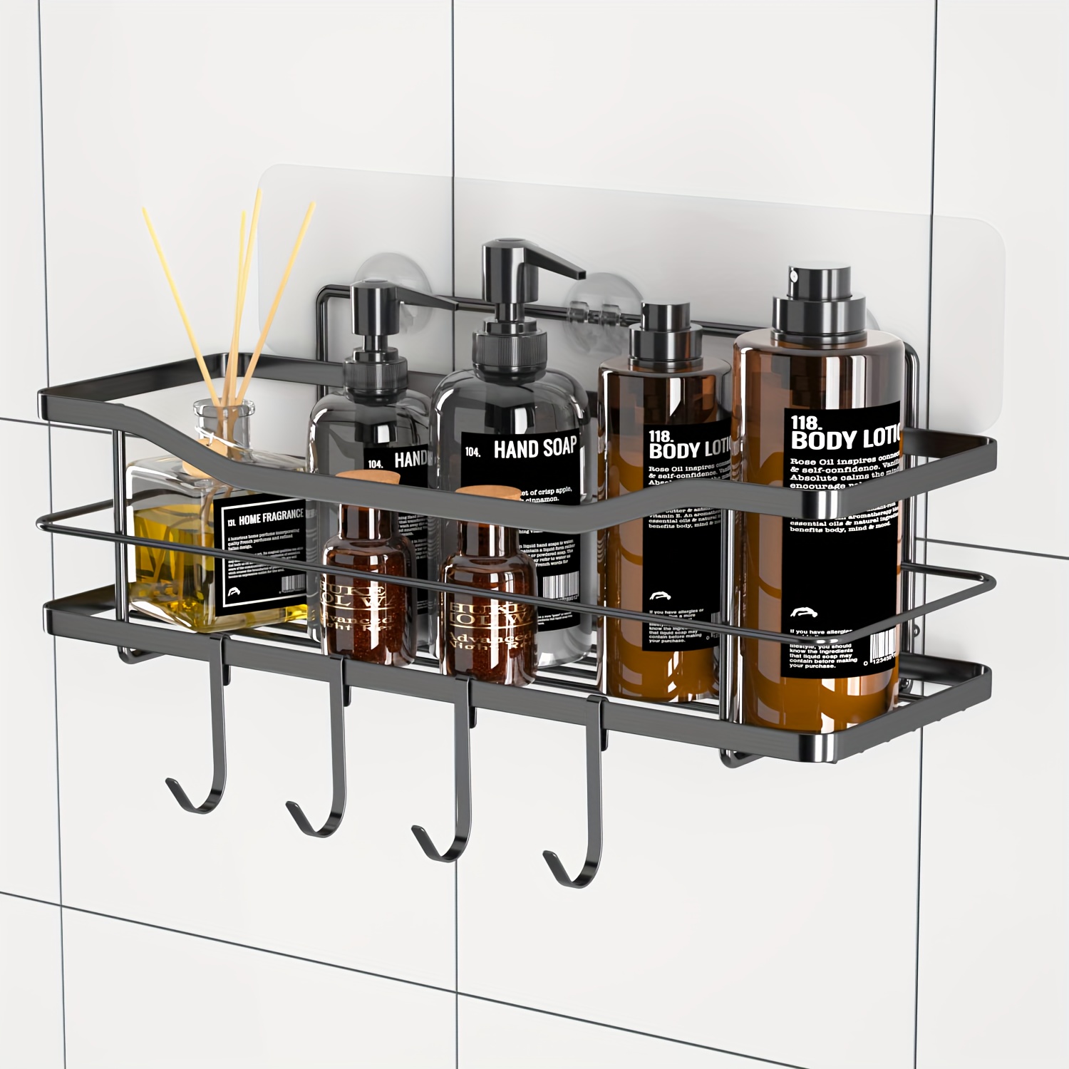 Wall Mounted Bathroom Storage Rack Stainless Steel Hanging - Temu