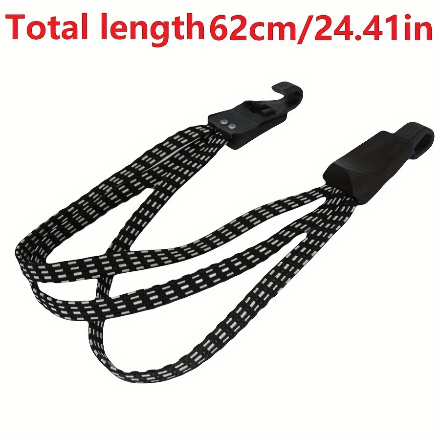 Car Tow Strap, Nylon Elastic Telescopic Tow Rope, With Hooks Rope