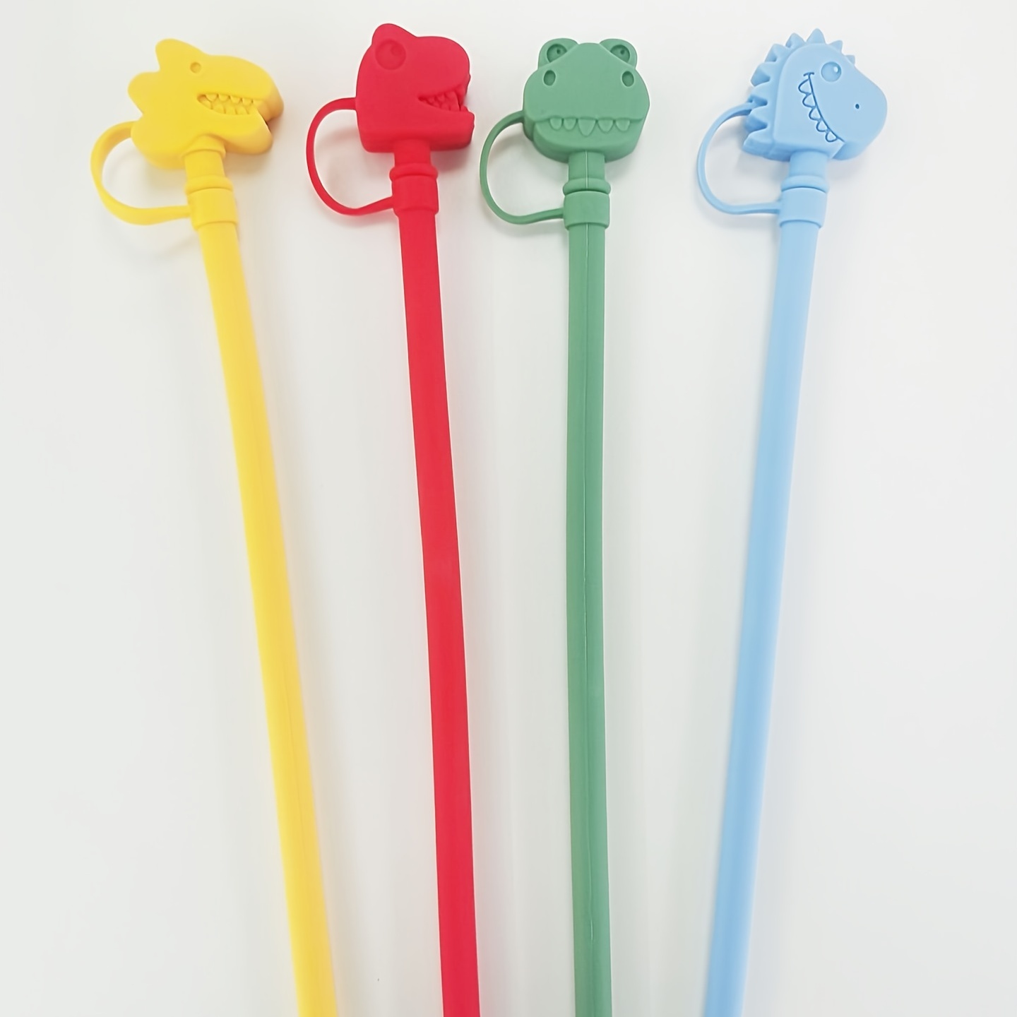 Straw Tips Cover, Reusable Straw Toppers, Cartoon Dinosaur Silicone Straw  Sleeve , Decorative Straw , For Party Favor Bags,birthday Party, Friends  Gathering, Dustproof Straw Covers For Stanley Cup, Chrismas Halloween Gifts  - Temu