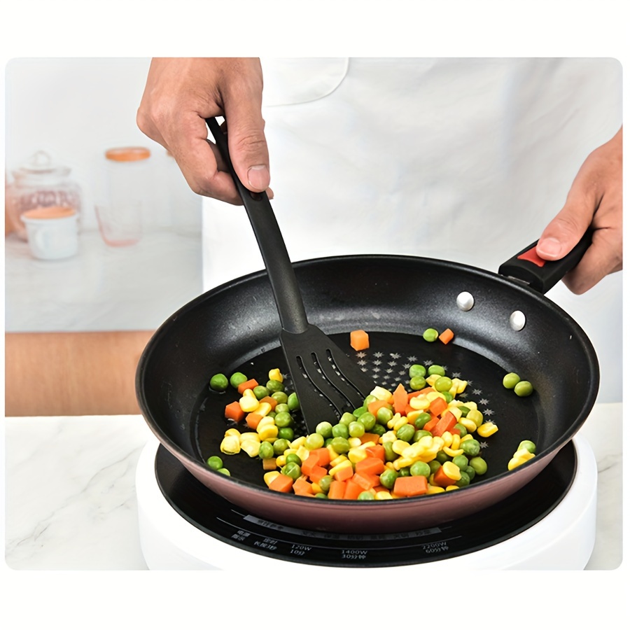 3pcs/set, Integrated Nylon Kitchenware Three Piece Set, Kitchen Cooking Non  Stick Pot, Spatula, Rice Spoon, Fork, Travel Camping Portable Tableware Se