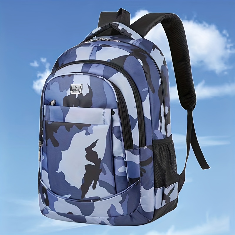 Backpack Boys Fashion Cool Camouflage Junior High School Backpack