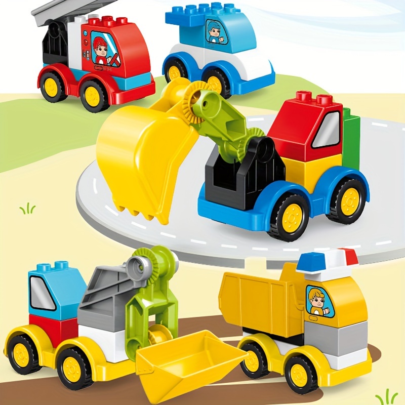 Children Education Puzzle Assembly Engineering Excavator - Temu