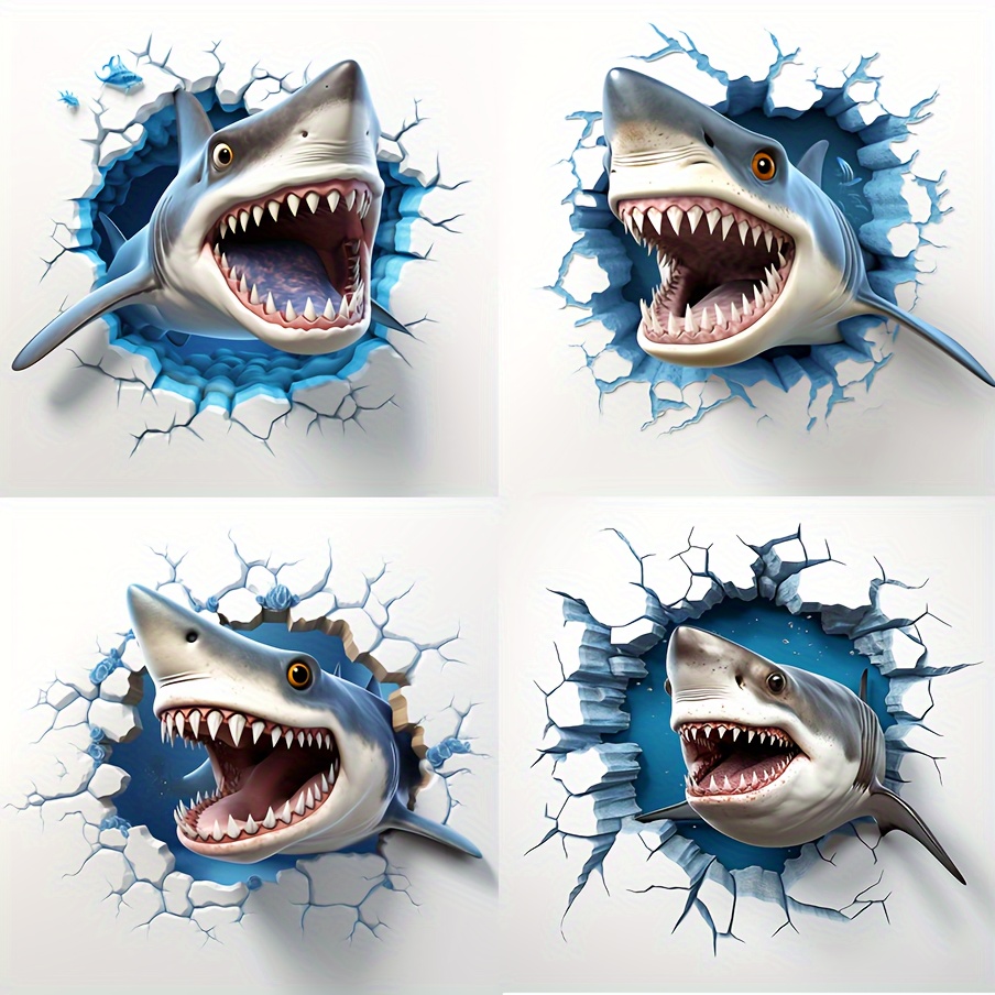 Shark Decal - Temu