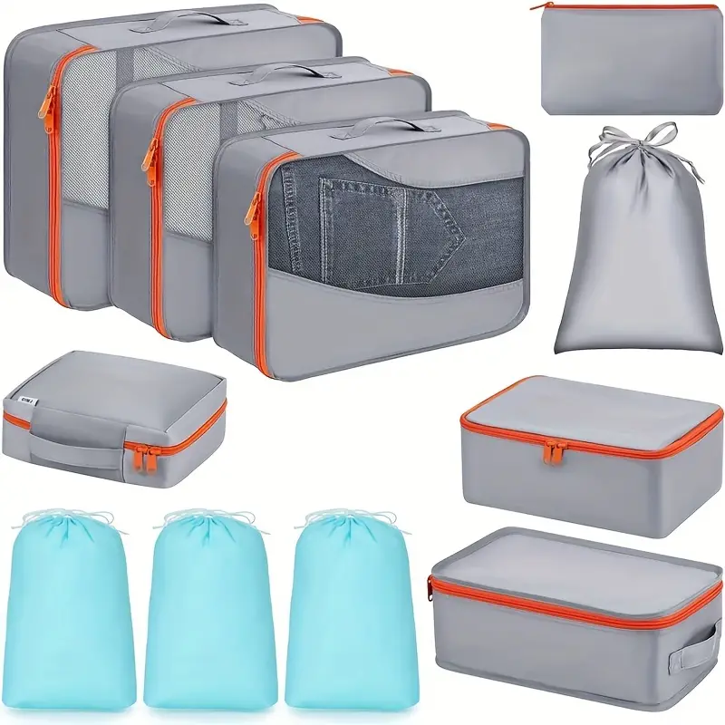 Mesh Large Capacity Durable Storage Bag Set Lightweight - Temu