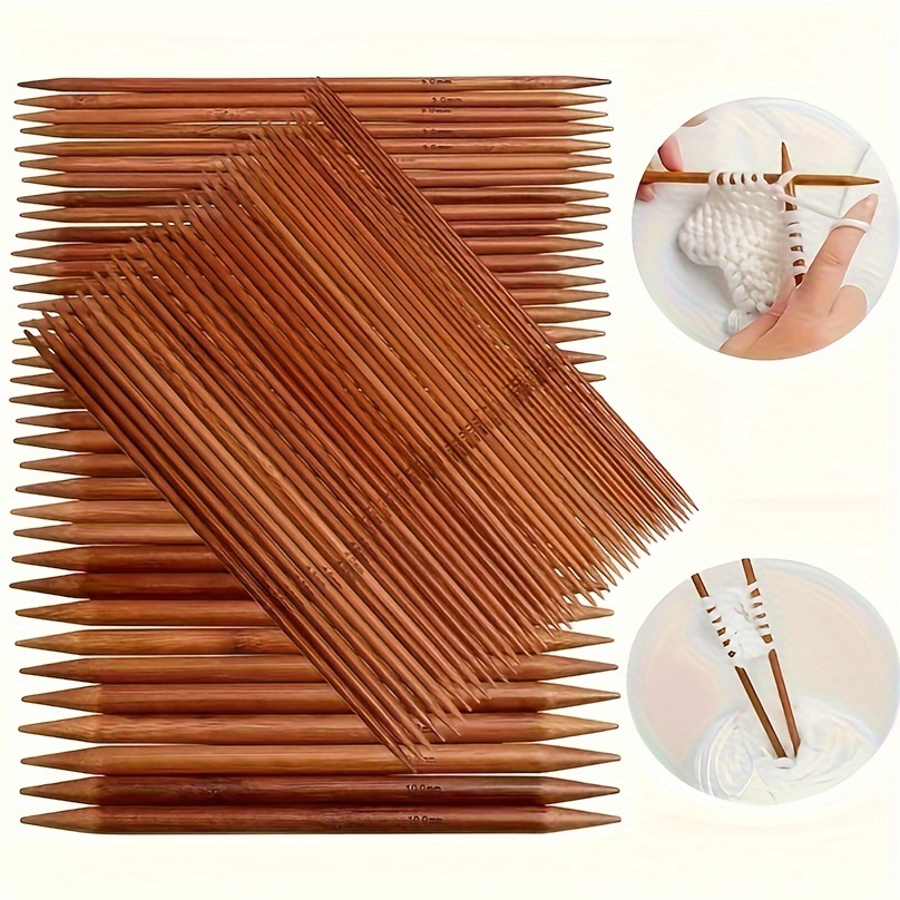 Zyyini 36PCS Bamboo Knitting Needles Set, Single Pointed