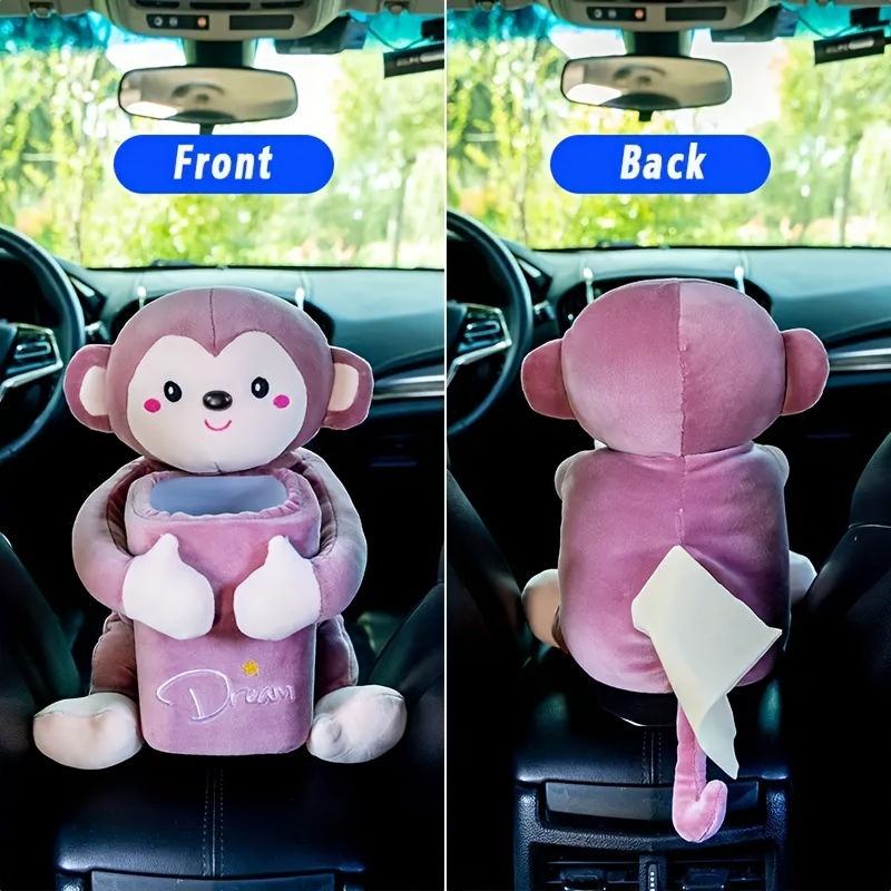 Cute Cartoon Doll Car Tissue Box Car Multifunctional Car - Temu