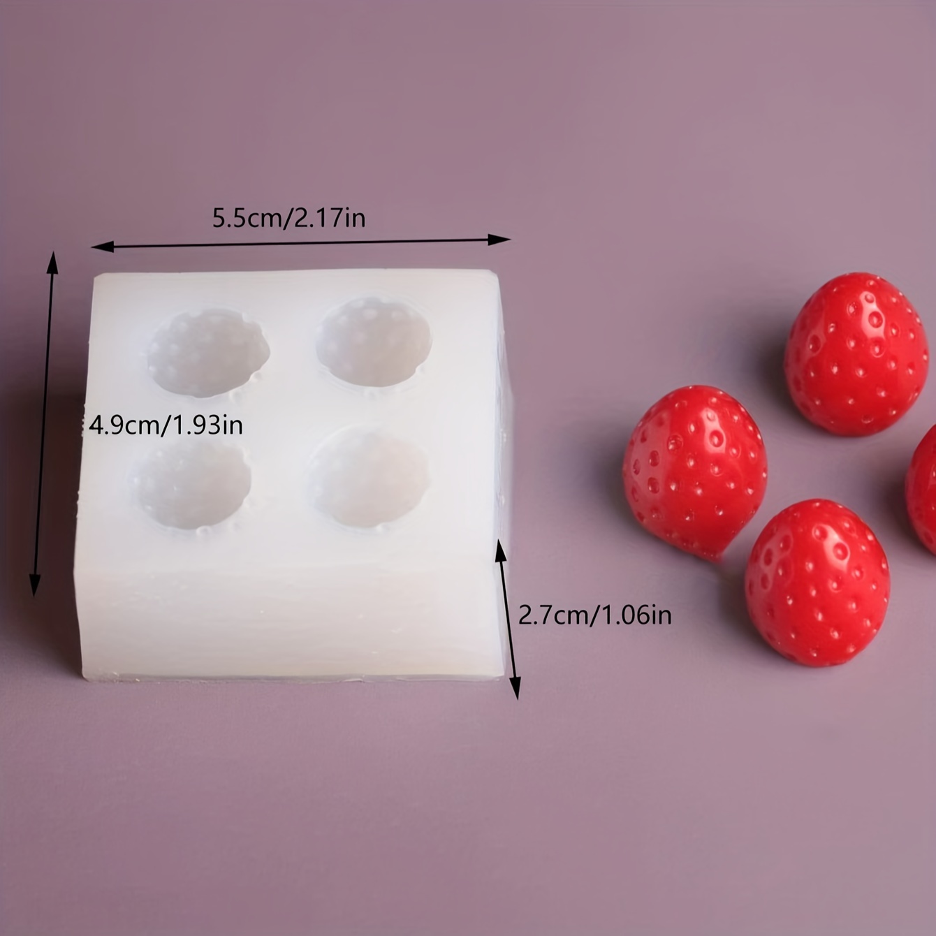 Strawberry Silicone Mold - Temu