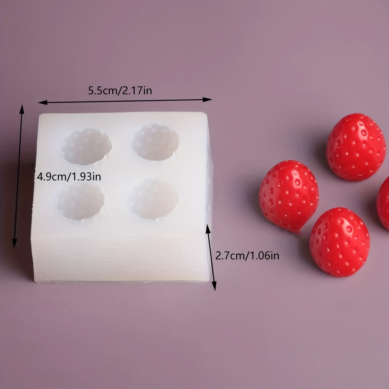 3d Strawberry shaped Silicone Mold Silicone Materials For - Temu