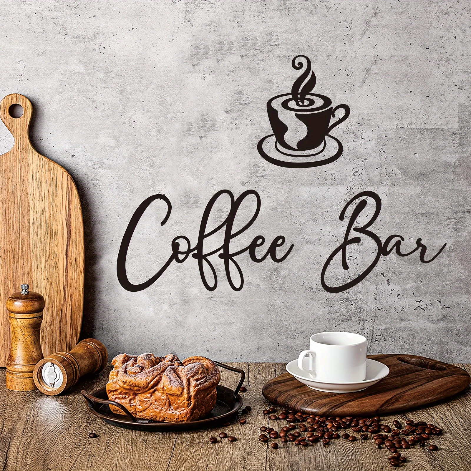 Original Retro Design Coffee and Tea Bar Wood Signs Wall Art