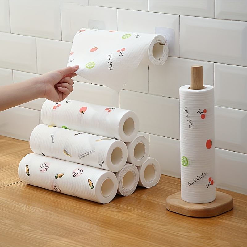 Reusable Disposable Rag Oil free Kitchen Cloth Roll - Temu