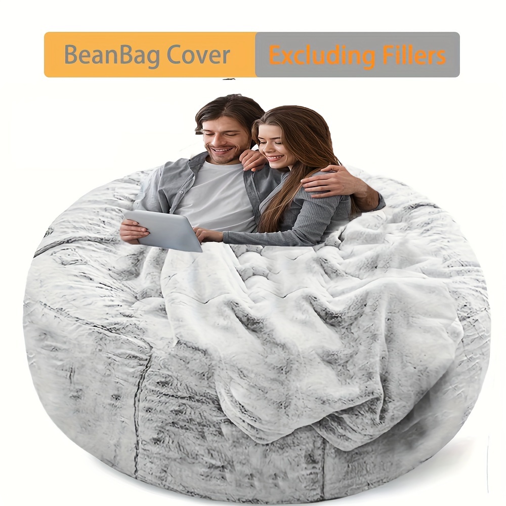 Linen Beanbag Sofas Cover Chairs, Bean Bag Chair Filler