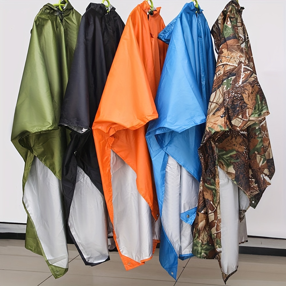  Chubasquero para mujer y hombre, traje de lluvia impermeable,  poncho de lluvia, productos para el hogar (color gris, tamaño: talla única)  : Ropa, Zapatos y Joyería