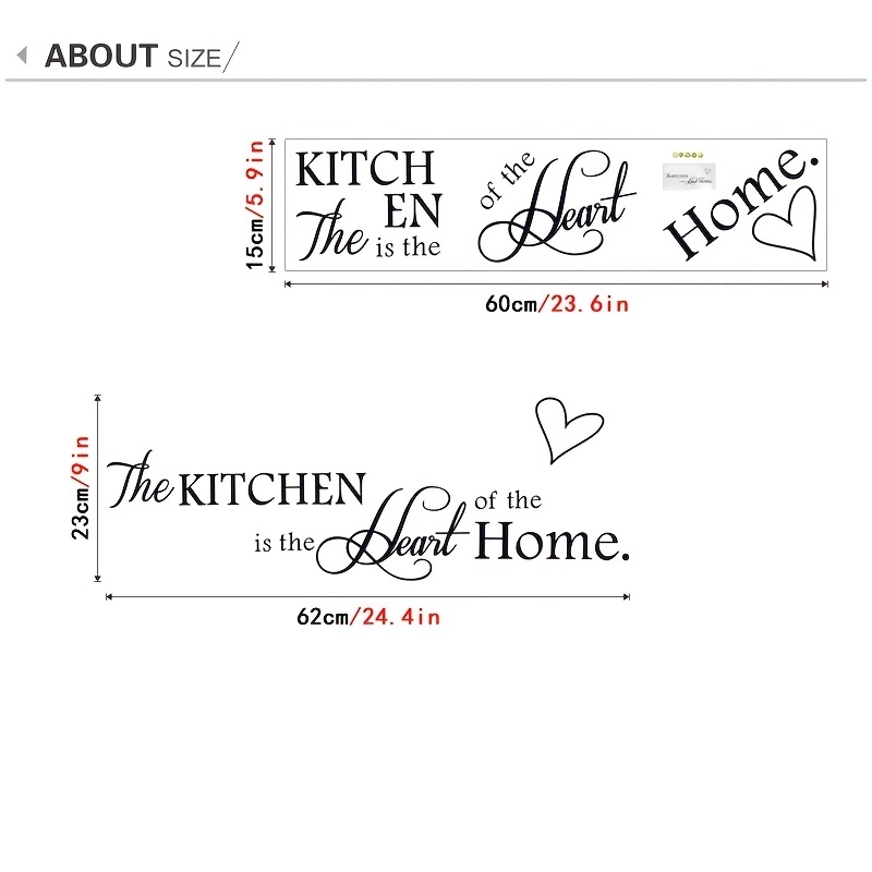 1 Set Letter Wall Sticker Regole Cucina Adesivi Murali - Temu