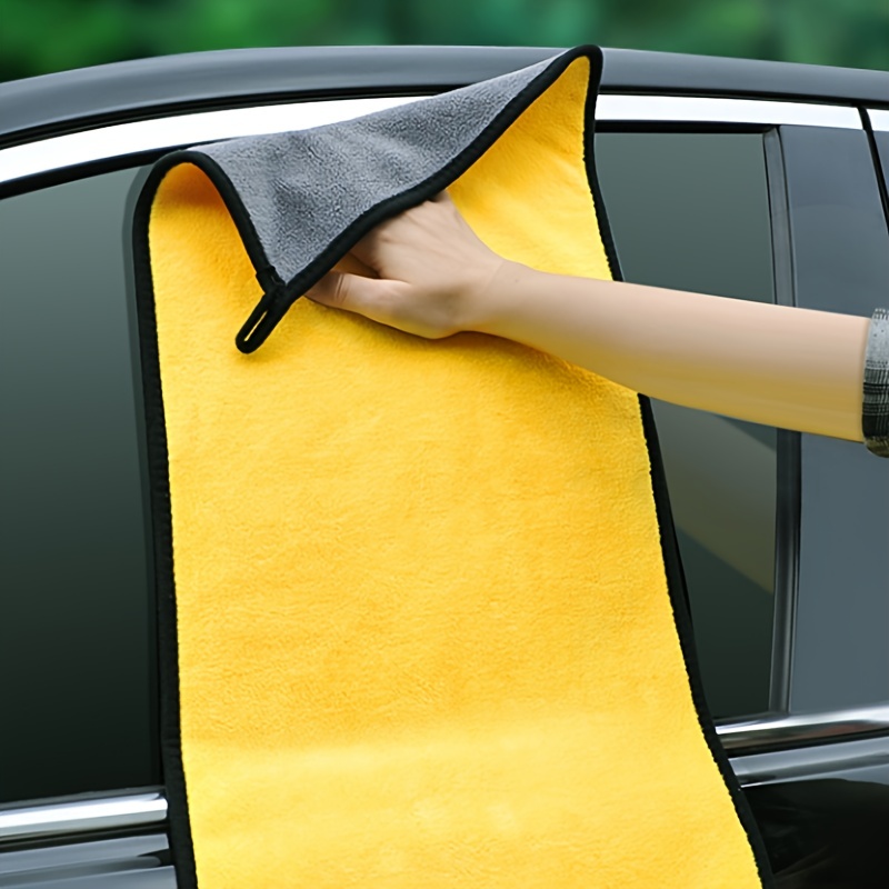 2pcs Microfiber Car Wash Towels Absorbent Cleaning Cloths for Deep Cleaning