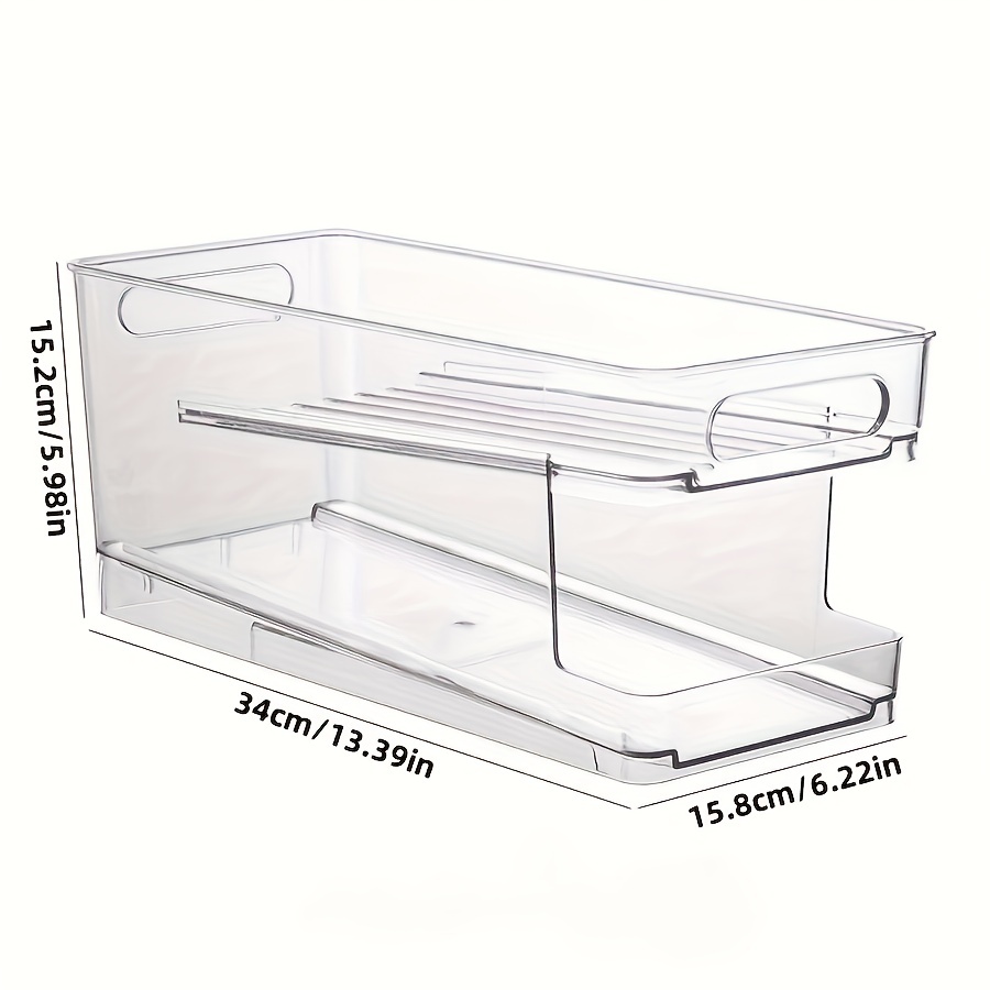 Kitchen Refrigerator Storage Box Transparent Beer Beverage Cola Easy Pull  Can Storage Finishing Fresh-keeping Box - Temu