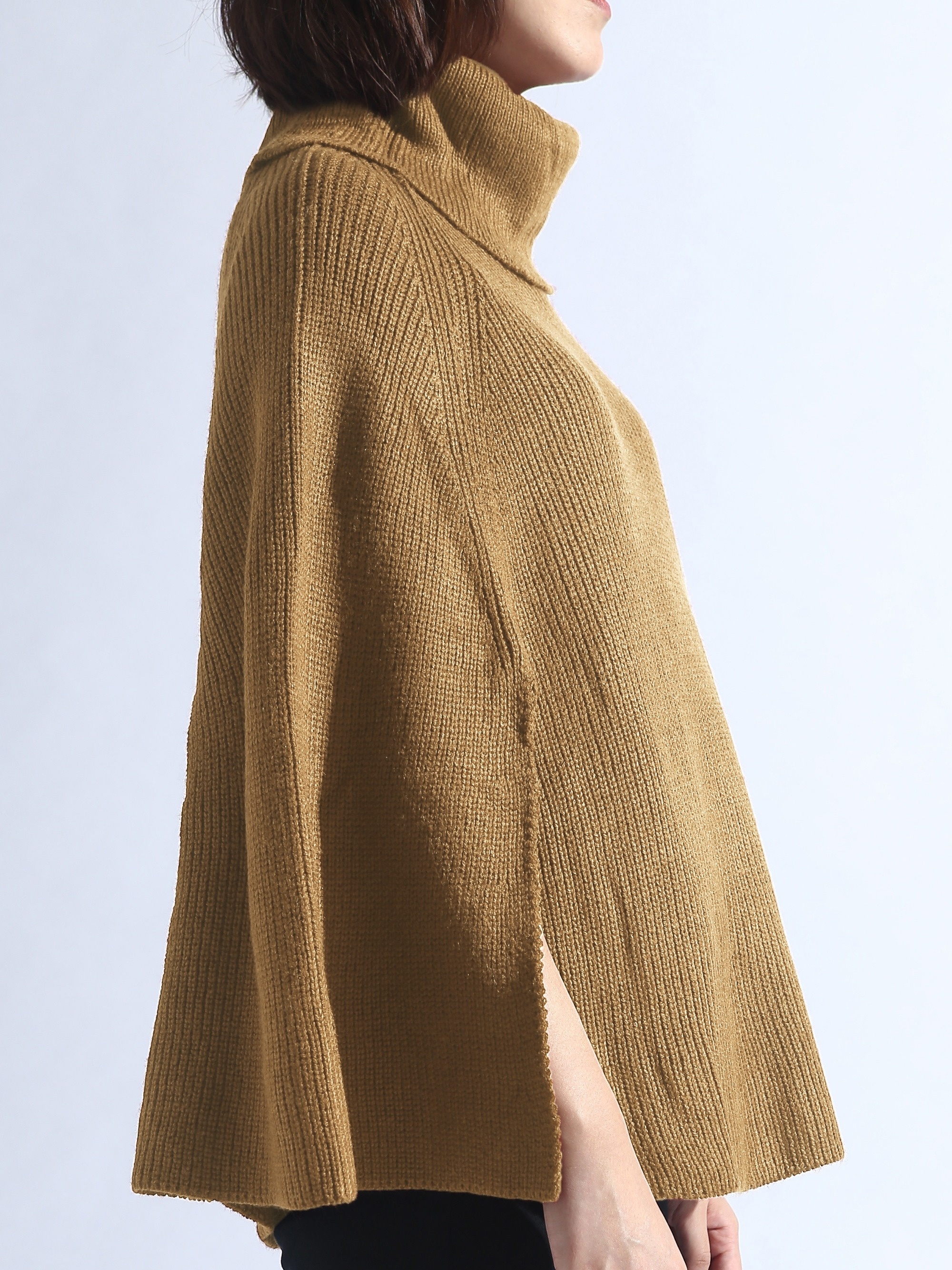 Turtleneck shawl outlet sweater