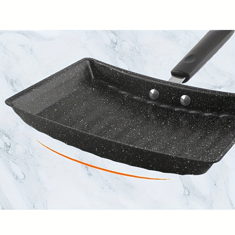Non-stick Japanese Omelette Pan With Wave Pattern Arc Shape