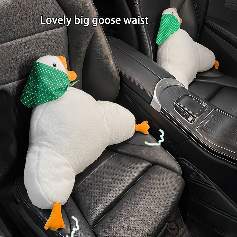 1pc Car Accessories Cute Cartoon Goose Car Headrest Pillow, Neck Support  Pillow, Back Waist Pillow Seat Back Cushion Automotive Car Accessories  Women - Automotive - Temu