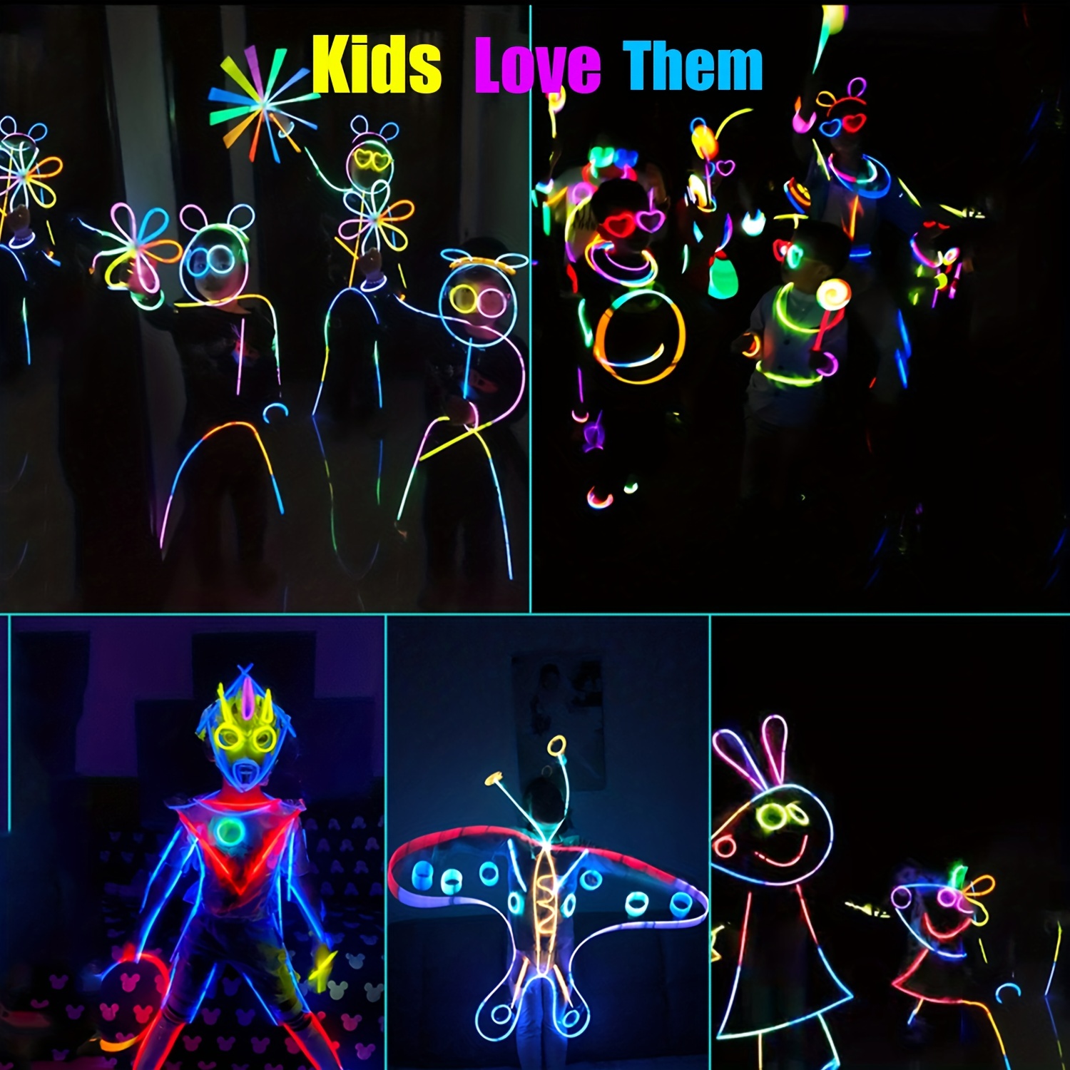 Fluorescent Sticks Glow Sticks Party Supplies Glow In The - Temu