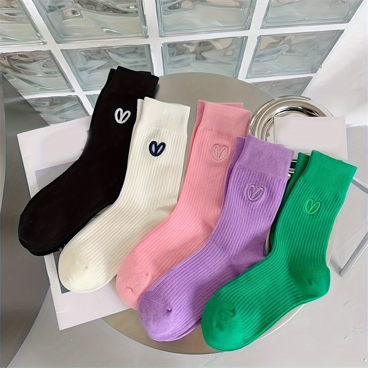 1 Pair Fleece Anklets Socks Thicken Thermal Solid Color Home Socks