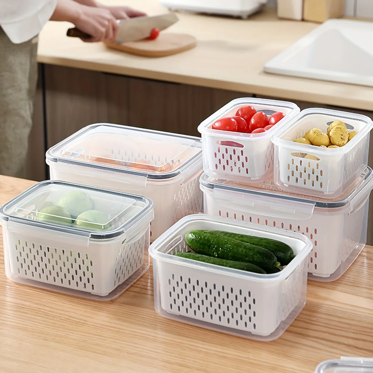 Fridge Storage Containers: Perfect For Storing Fruits, Vegetables