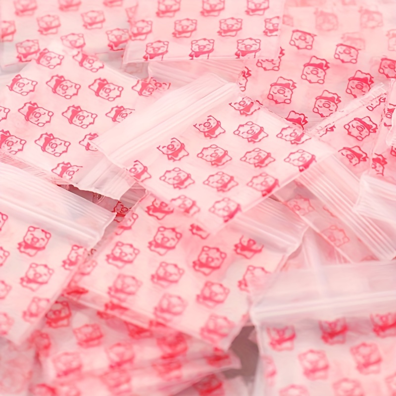 8*12cm Color Mini Ziplock Baggie Aluminized Recyclable Bags Mini Plastic  Bags Pink Zip lock Jewelry Storage Bag With Zipper - AliExpress